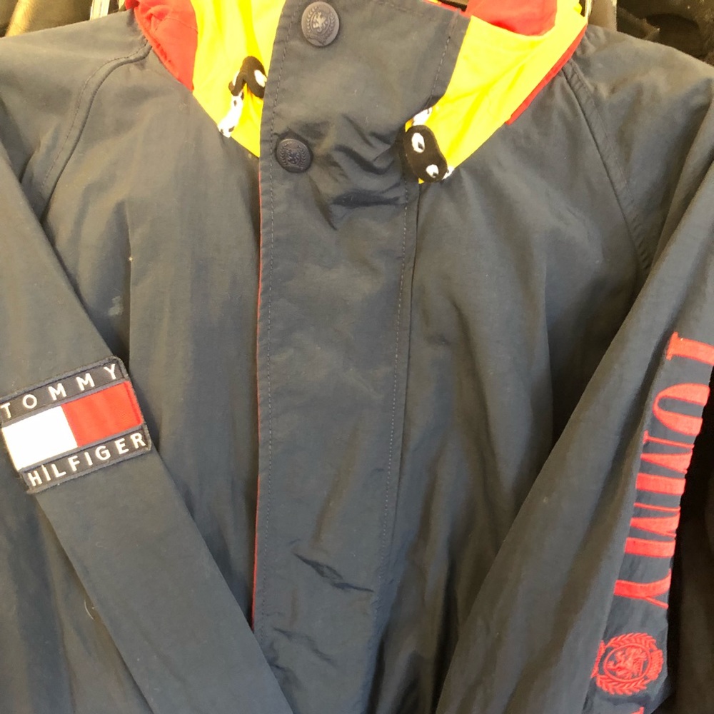 Vintage Tommy Hilfiger Navy/Red/Yellow Jacket XXL